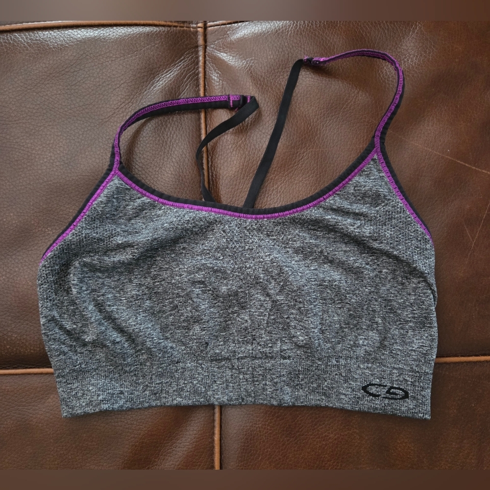 Champion Sports Bra Duo Gray and Red Size Medium - Picture 6 of 8